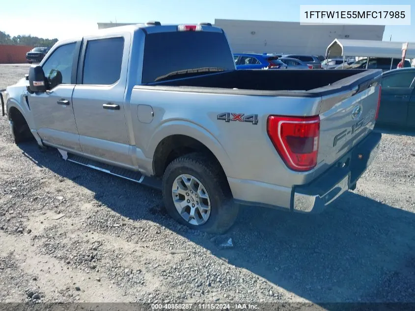 2021 Ford F-150 Xlt VIN: 1FTFW1E55MFC17985 Lot: 40858287