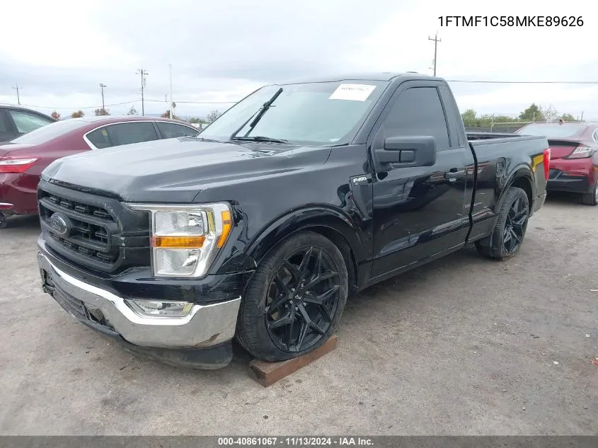 2021 Ford F-150 Xl VIN: 1FTMF1C58MKE89626 Lot: 40861067