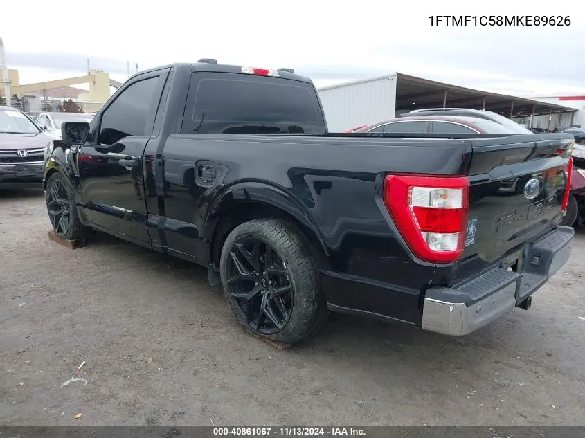 2021 Ford F-150 Xl VIN: 1FTMF1C58MKE89626 Lot: 40861067