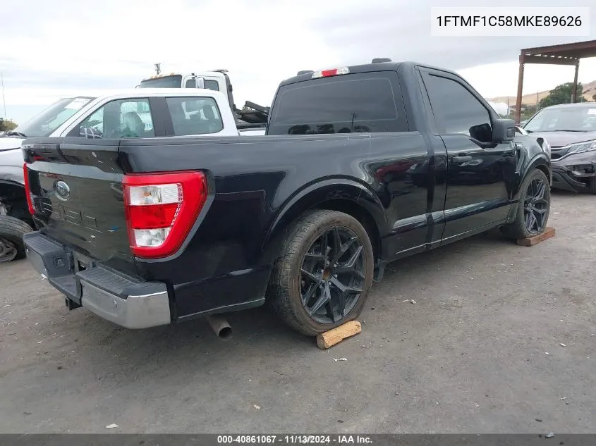 2021 Ford F-150 Xl VIN: 1FTMF1C58MKE89626 Lot: 40861067