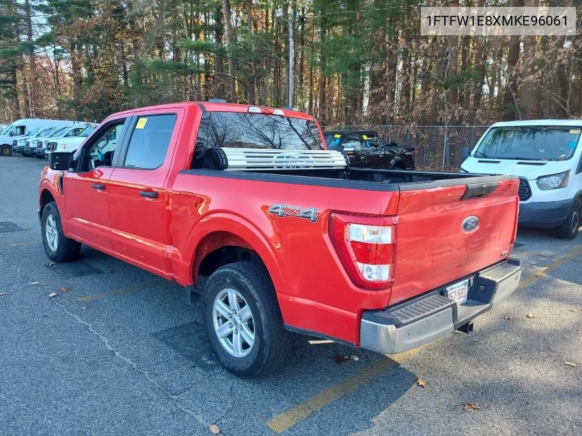 2021 Ford F150 Supercrew VIN: 1FTFW1E8XMKE96061 Lot: 40866047