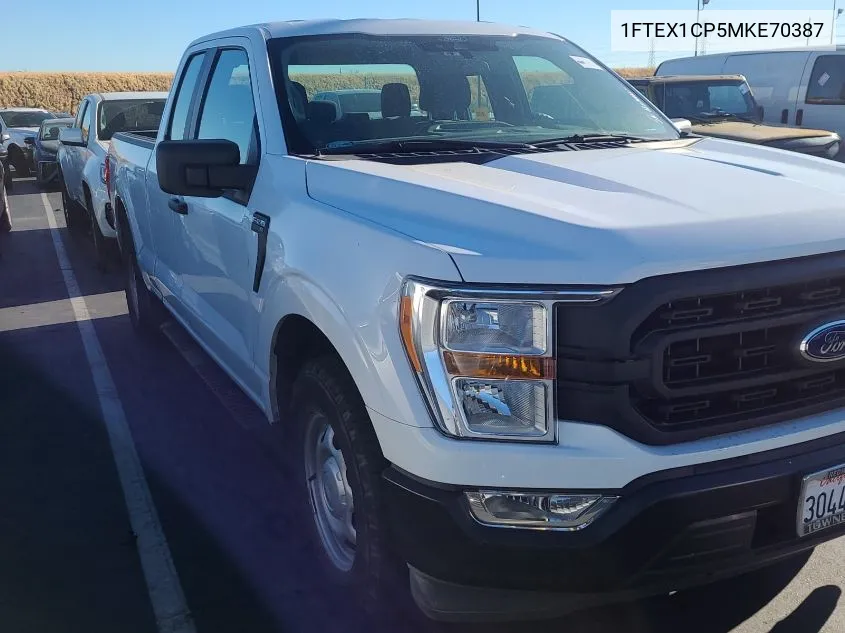 2021 Ford F-150 Xl VIN: 1FTEX1CP5MKE70387 Lot: 40877963