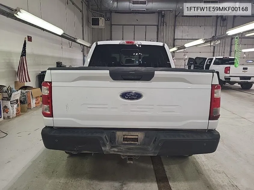 2021 Ford F-150 Xl VIN: 1FTFW1E59MKF00168 Lot: 40886788