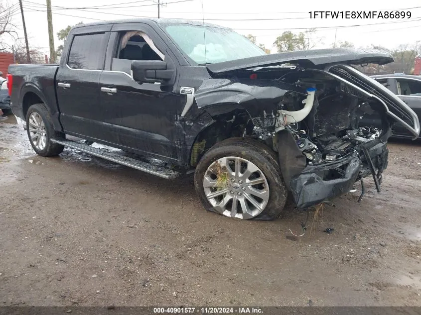 2021 Ford F-150 Limited VIN: 1FTFW1E8XMFA86899 Lot: 40901577