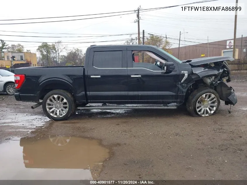 2021 Ford F-150 Limited VIN: 1FTFW1E8XMFA86899 Lot: 40901577