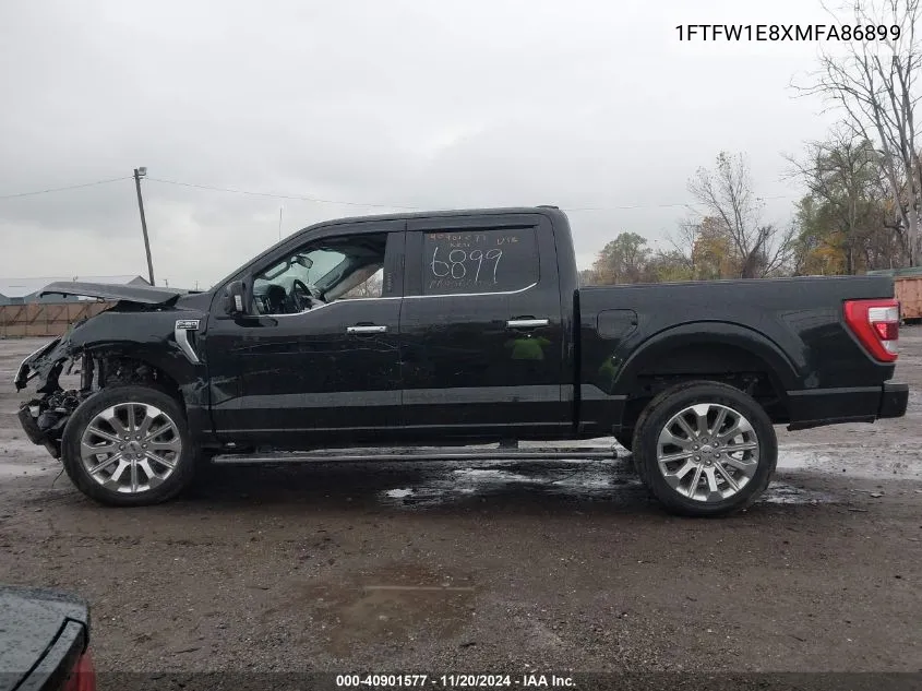 2021 Ford F-150 Limited VIN: 1FTFW1E8XMFA86899 Lot: 40901577