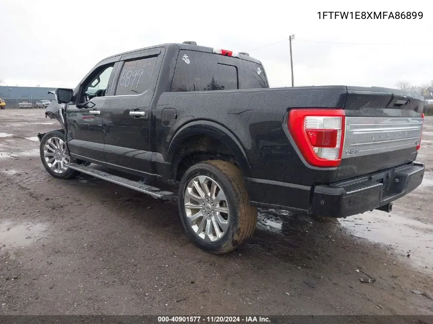 2021 Ford F-150 Limited VIN: 1FTFW1E8XMFA86899 Lot: 40901577