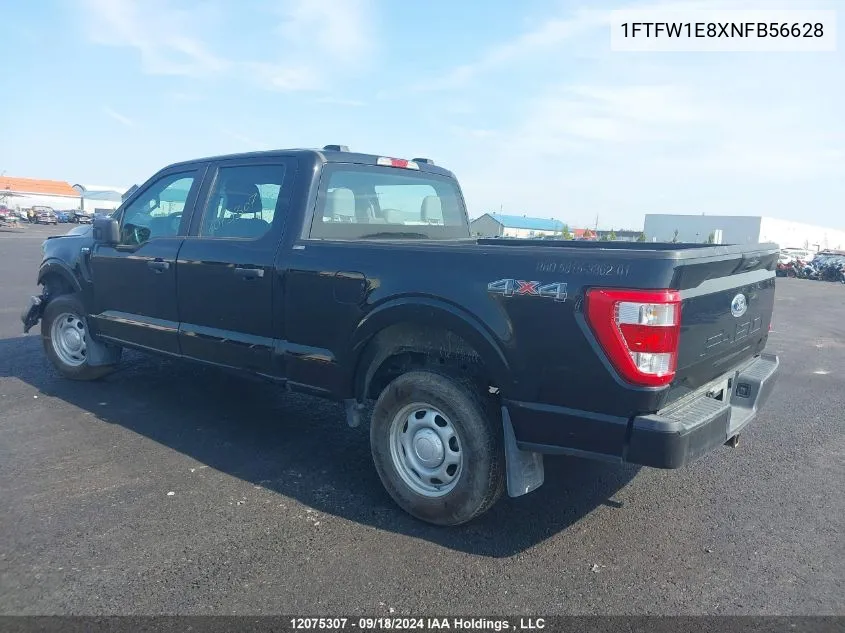 2022 Ford F-150 Xl VIN: 1FTFW1E8XNFB56628 Lot: 12075307