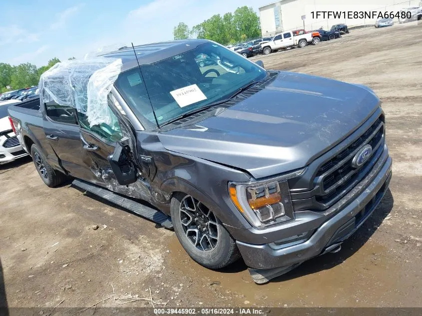 2022 Ford F-150 Xlt VIN: 1FTFW1E83NFA66480 Lot: 39445902