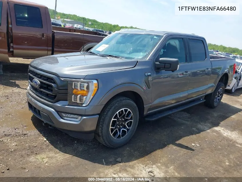 2022 Ford F-150 Xlt VIN: 1FTFW1E83NFA66480 Lot: 39445902