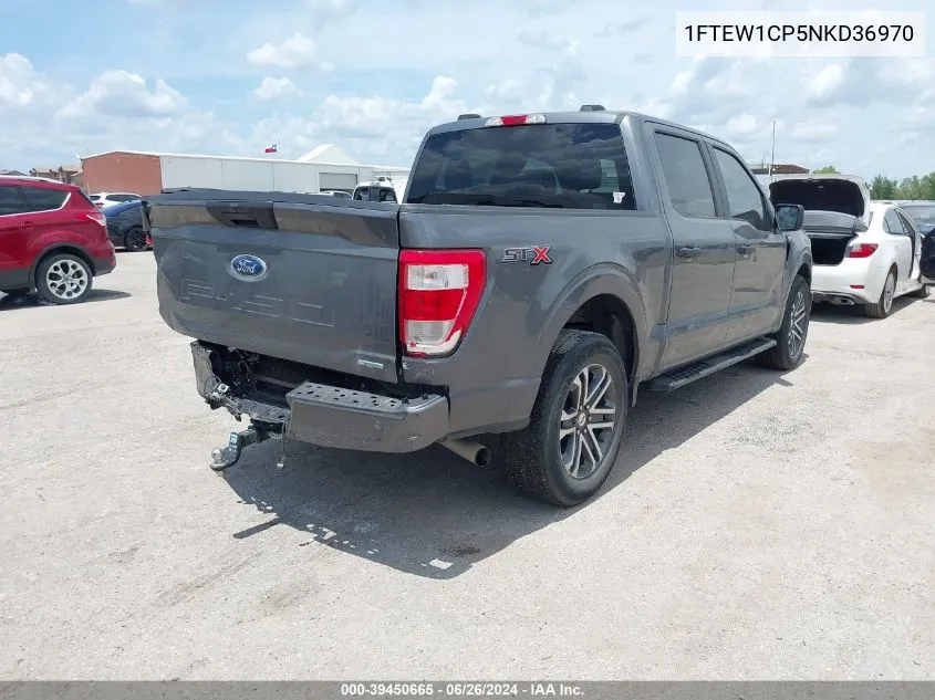 2022 Ford F-150 Xl VIN: 1FTEW1CP5NKD36970 Lot: 39450665