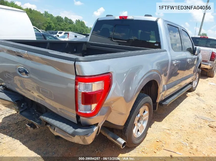 1FTFW1ED3NFA04056 2022 Ford F-150 Lariat