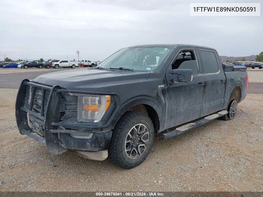 2022 Ford F-150 Xlt VIN: 1FTFW1E89NKD50591 Lot: 39675041