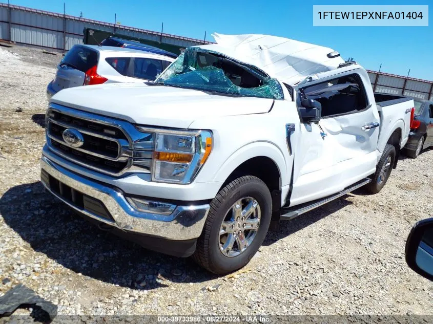 2022 Ford F-150 Xlt VIN: 1FTEW1EPXNFA01404 Lot: 39733986