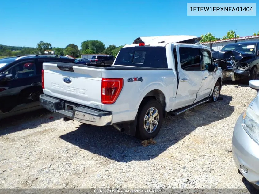 2022 Ford F-150 Xlt VIN: 1FTEW1EPXNFA01404 Lot: 39733986