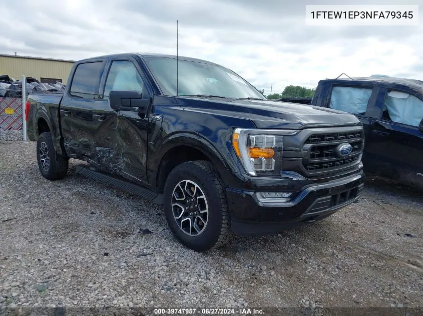 1FTEW1EP3NFA79345 2022 Ford F-150 Xlt