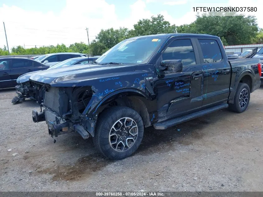 2022 Ford F-150 Xl VIN: 1FTEW1CP8NKD37580 Lot: 40344665