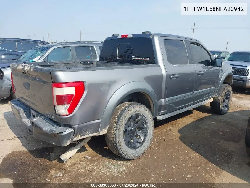 1FTFW1E58NFA20942 2022 Ford F-150 Lariat