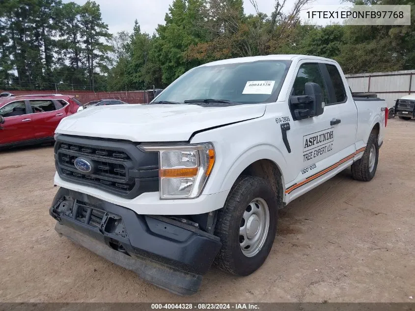 2022 Ford F-150 Xl VIN: 1FTEX1EP0NFB97768 Lot: 40044328