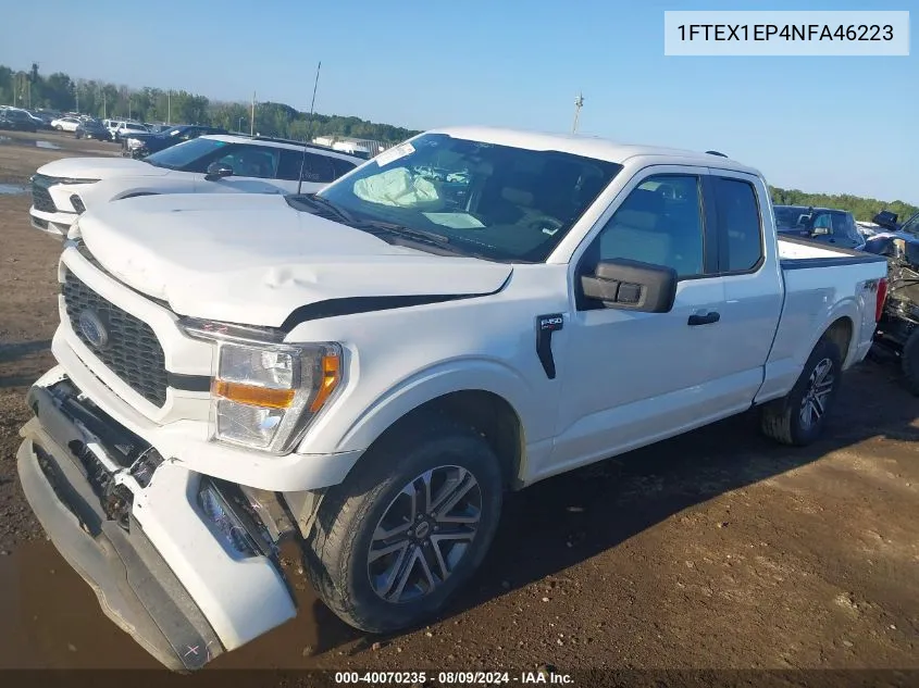 2022 Ford F-150 Xl VIN: 1FTEX1EP4NFA46223 Lot: 40070235