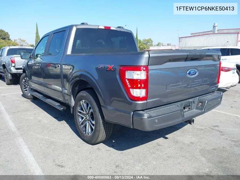 2022 Ford F-150 Xl VIN: 1FTEW1CP6NKE50413 Lot: 40080563