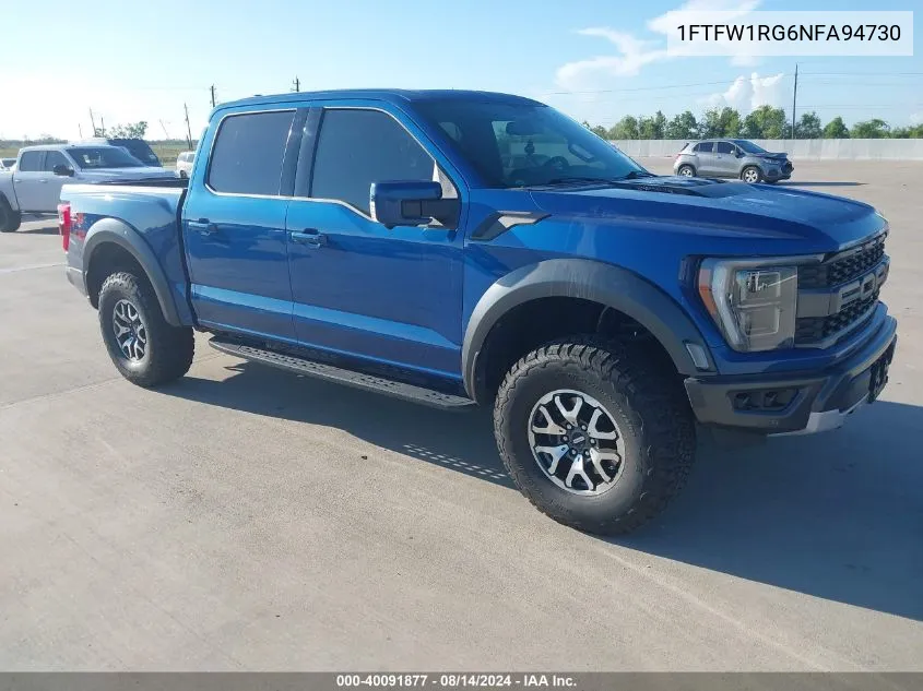 1FTFW1RG6NFA94730 2022 Ford F-150 Raptor