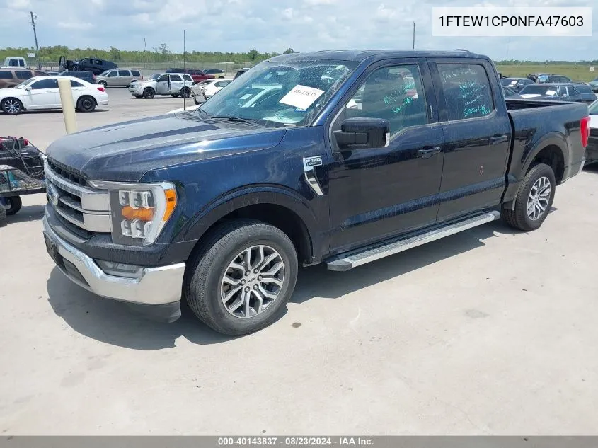 1FTEW1CP0NFA47603 2022 Ford F-150 Lariat