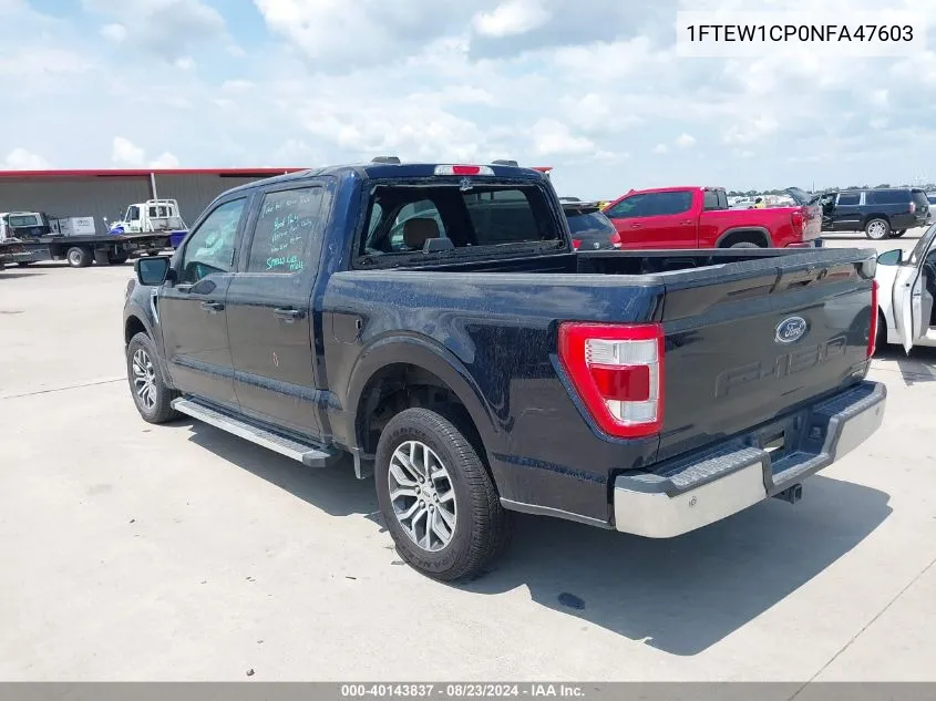 1FTEW1CP0NFA47603 2022 Ford F-150 Lariat