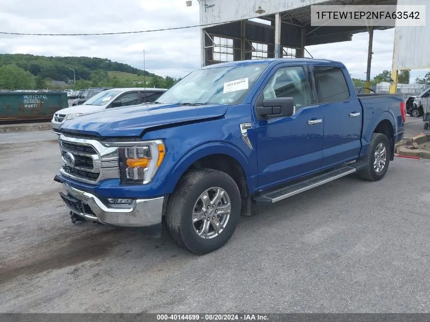 2022 Ford F-150 Xlt VIN: 1FTEW1EP2NFA63542 Lot: 40144699