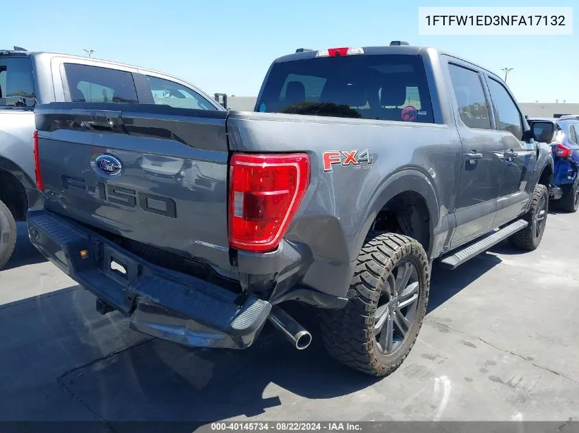 1FTFW1ED3NFA17132 2022 Ford F-150 Xlt