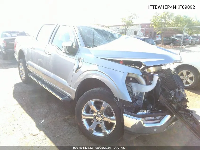 2022 Ford F-150 Supercrew VIN: 1FTEW1EP4NKF09892 Lot: 40147723