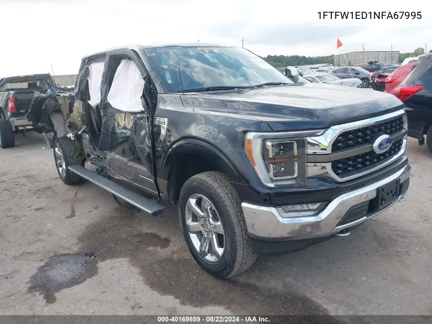 2022 Ford F-150 King Ranch VIN: 1FTFW1ED1NFA67995 Lot: 40169859