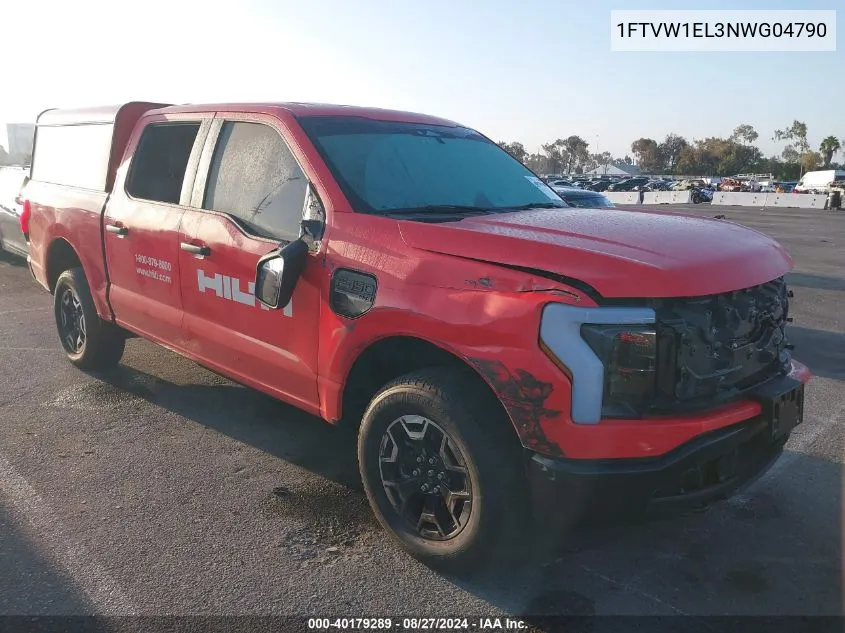 1FTVW1EL3NWG04790 2022 Ford F-150 Lightning Pro