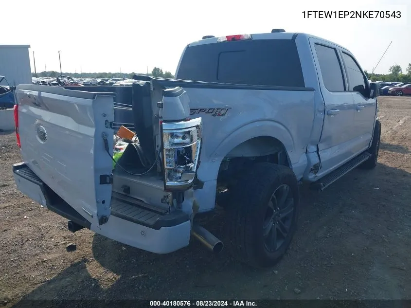 1FTEW1EP2NKE70543 2022 Ford F-150 Xlt