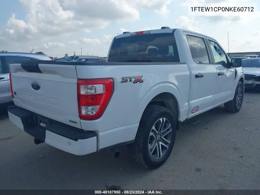 2022 Ford F-150 Xl VIN: 1FTEW1CP0NKE60712 Lot: 40187950