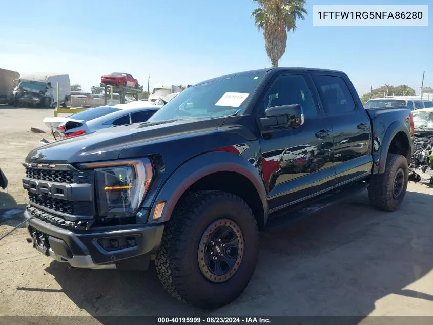 1FTFW1RG5NFA86280 2022 Ford F-150 Raptor