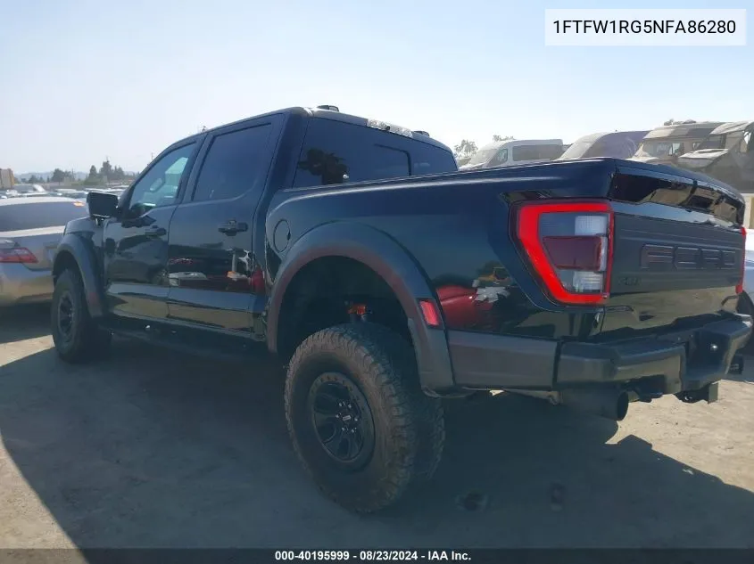 1FTFW1RG5NFA86280 2022 Ford F-150 Raptor