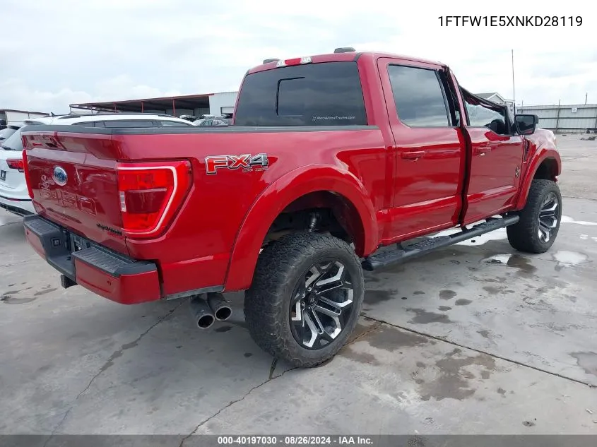 1FTFW1E5XNKD28119 2022 Ford F-150 Xlt