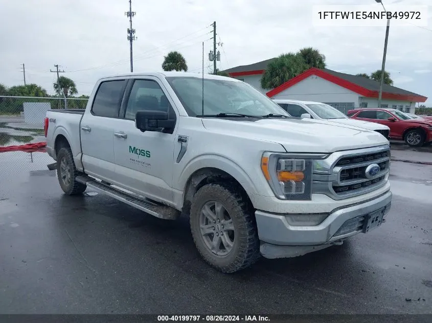 2022 Ford F-150 Xlt VIN: 1FTFW1E54NFB49972 Lot: 40199797