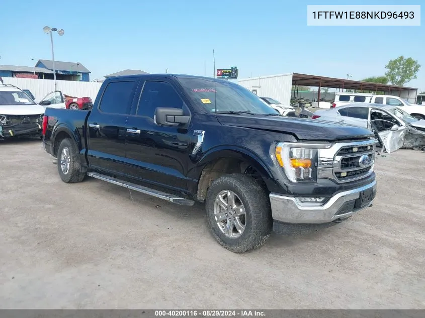 2022 Ford F-150 Xlt VIN: 1FTFW1E88NKD96493 Lot: 40200116