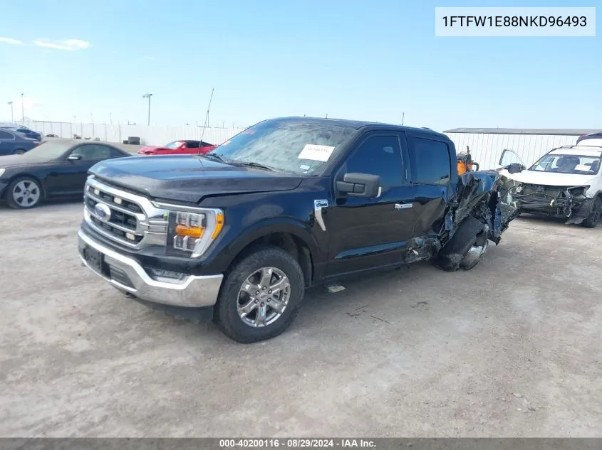 2022 Ford F-150 Xlt VIN: 1FTFW1E88NKD96493 Lot: 40200116