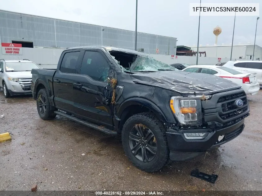 2022 Ford F-150 Xlt VIN: 1FTEW1C53NKE60024 Lot: 40228162