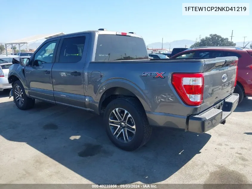 1FTEW1CP2NKD41219 2022 Ford F-150 Xl