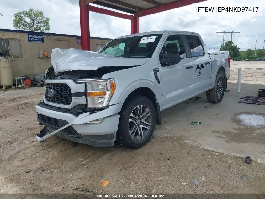 2022 Ford F-150 Xl VIN: 1FTEW1EP4NKD97417 Lot: 40256515