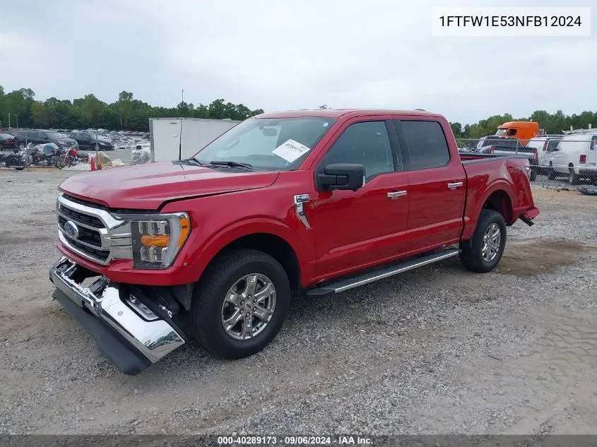 2022 Ford F-150 Xlt VIN: 1FTFW1E53NFB12024 Lot: 40289173