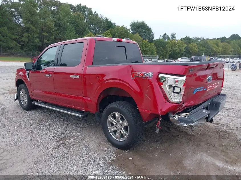 1FTFW1E53NFB12024 2022 Ford F-150 Xlt