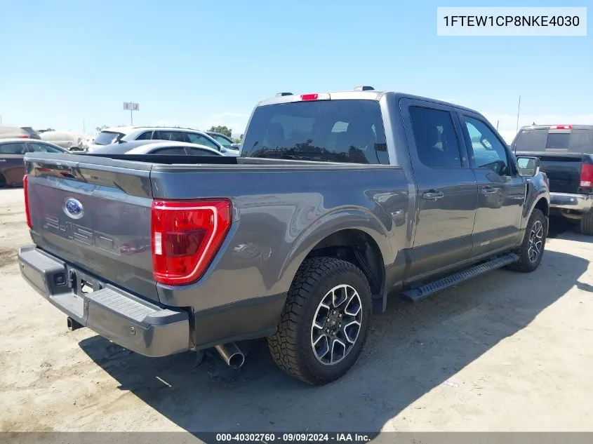 2022 Ford F-150 Xlt VIN: 1FTEW1CP8NKE4030 Lot: 40302760