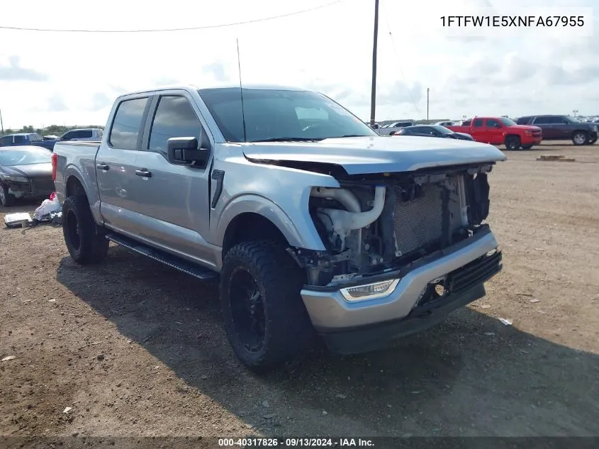 2022 Ford F150 Supercrew VIN: 1FTFW1E5XNFA67955 Lot: 40317826