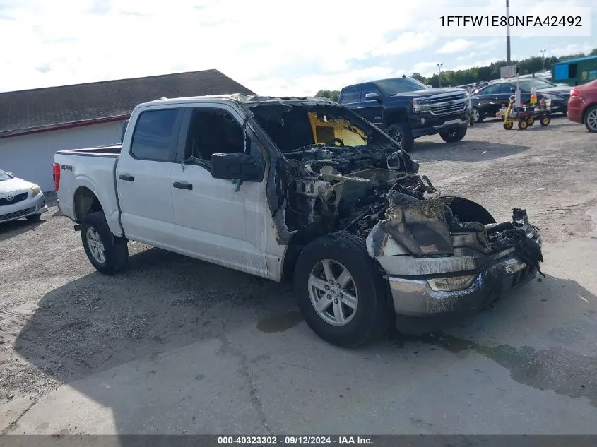 1FTFW1E80NFA42492 2022 Ford F-150 Xlt