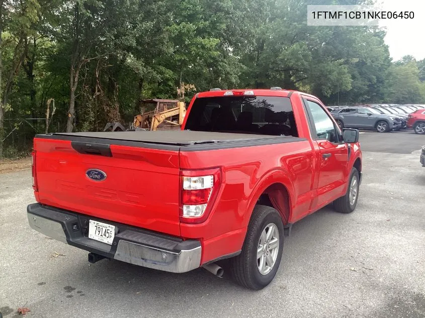 2022 Ford F150 VIN: 1FTMF1CB1NKE06450 Lot: 40354211